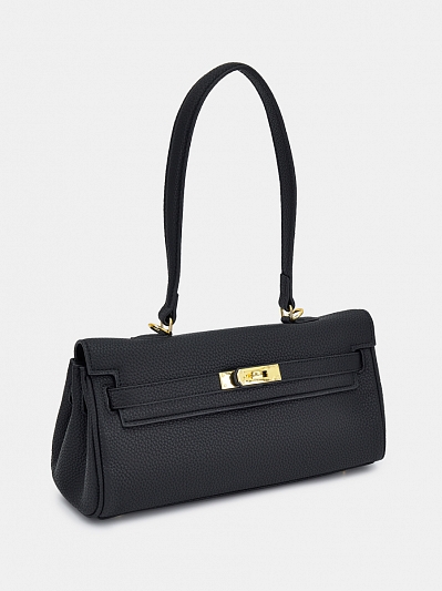 27235/10 Сумка женская,иск.кожа BAGGINI 30*14*10 черная