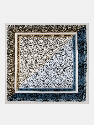 170313P-23950-08/12 Палантин женский Ralf Ringer 100%полиэстер,70х70,сер/бежевы