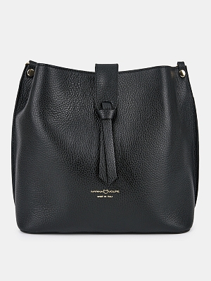 MV-C631-D28 Сумка женская Marina Volpe,нат ур.кожа,290x120x260,черная