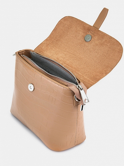 Сумка женская, бежевая, 21*19*10 