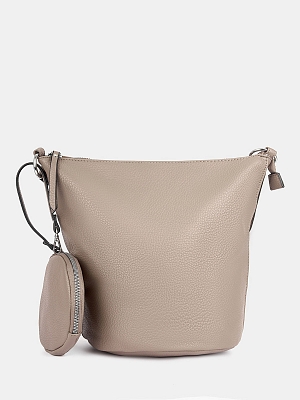 R38180/33 Сумка женская, искуственная кожа,200x320x300,серо-бежевая