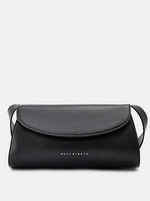 Сумка багет женская, черная, 13x29x11