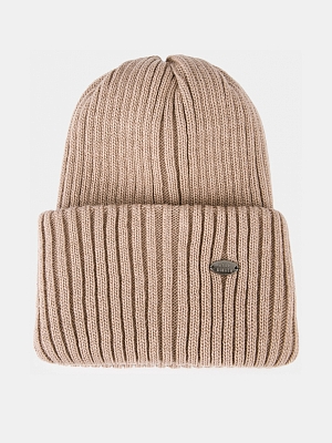 RF-A53014-Темно-бежевый_Н Шапка женская RALF RINGER,50%ш ерсть,50%акрил,р.57,темн-беж