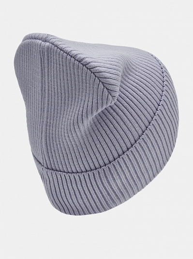  Шапка женская с вискозой, лиловая