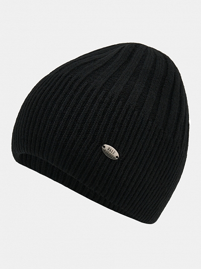 АУГЧ090100 Шапка мужская Ralf Ringer 50% шерсть,50%акрил,черная