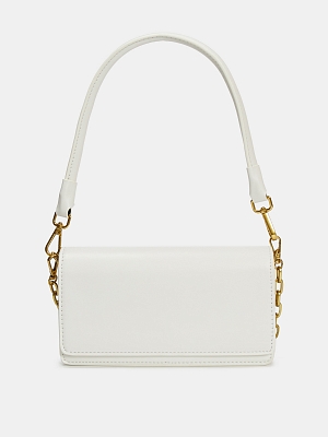 R18367/30 Сумка женская,искуств.кожа,Bag gini, 23*13*6 белая
