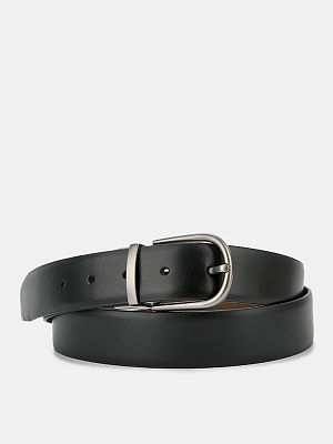 АУГР096700 Ремень мужской Ralf Ringer,нат ур.кожа,130х3,4,черн