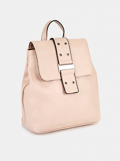 12034/63 Рюкзак жен.иск.кожа BAGGINI 32*30*13 розовый/пудровый