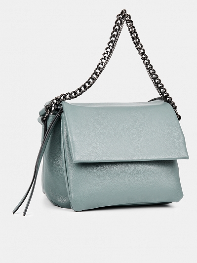 R18215-1/54 Сумка женская, иск. кожа, 260x70x200,серо-зеленая