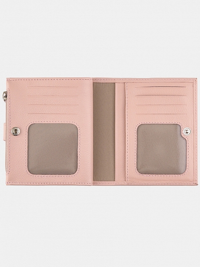PJ.256.sz.LD.розовый-RR Портмоне жен.натуральн.кожа 110x130x12,розовое