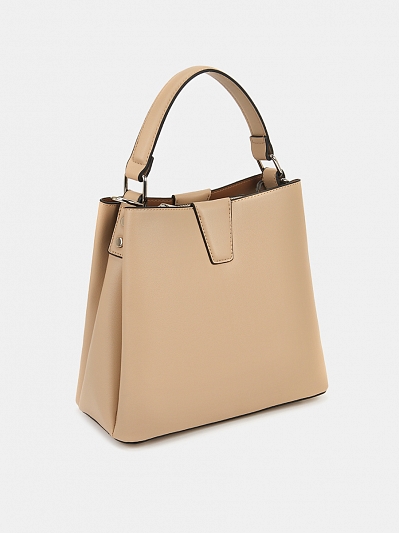 Сумка женская, бежевая, 11*21*23