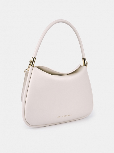 Сумка женская из натуральной кожи, белая, 33х2,5х26