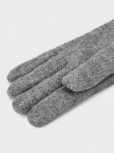 MOSKVA03-P-08_Н Перчатки женск.Ralf Ringer,70% акр,20%шерс,10%полиэст,б/р.сер