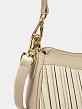 Сумка женская, бежевая, 6*13,5*25
