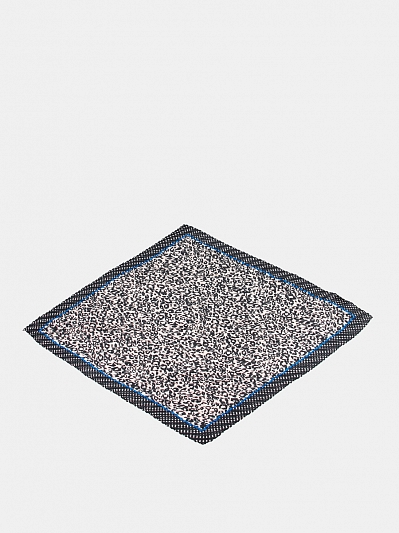 LBL34-056-01 Платок женский,50%шелк,50%вис коза, 80х80см,черный