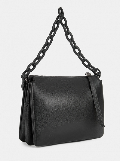 Сумка женская, черная, 5x24x19