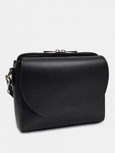 АУГС258400 Сумка женская натур. кожа 230*200*80 черная