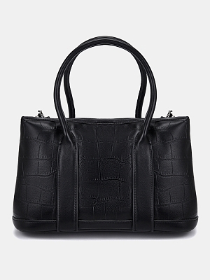 38113/10 Сумка женская,иск.кожа BAGGINI 30*20*14 черная