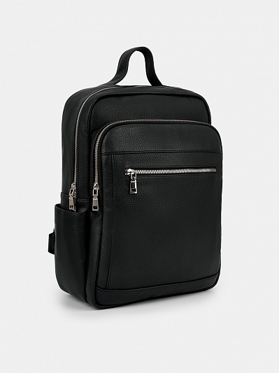 АУГЗ054300 Рюкзак мужской,иск.кожа ,390х295х115,черный