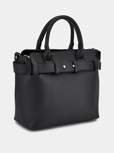 Сумка тоут женская, черная, 36x23x12