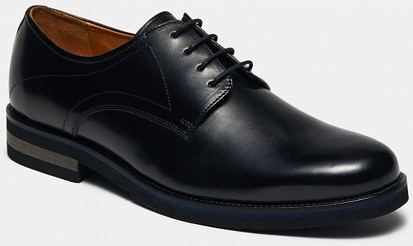 Туфли мужские DIVIT-4 (цвет черный, натуральная кожа) — купить по цене 7690  р. в интернет-магазине RALF RINGER | Стильная мужская обувь в Москве