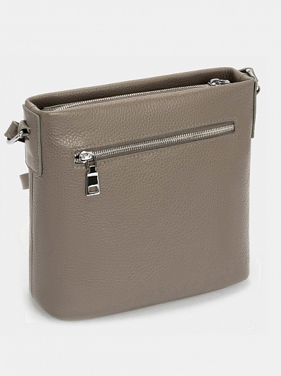 Сумка женская из натуральной кожи, хаки, 24х21х10,5 