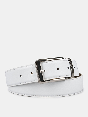 150313P-13916-11/12 Ремень женский Ralf Ringer,нат ур.кожа,115х3,4см,белый/бежев