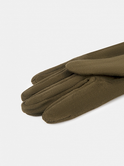 RH22-27_Н Перчатки женские Ralf Ringer искусств.замша,б/р,оливковые