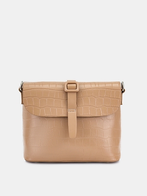 40955/31 Сумка жен.,иск.кож BAGGINI 21*19*10 бежевая