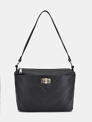 АУГС304700 Сумка женская,натуральная кожа ,210x350x120,черная