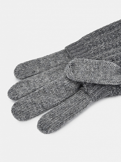 NILE03-P-08_Н Перчатки женск.Ralf Ringer,70% акр,20%шерс,10%полиэст,б/р.сер