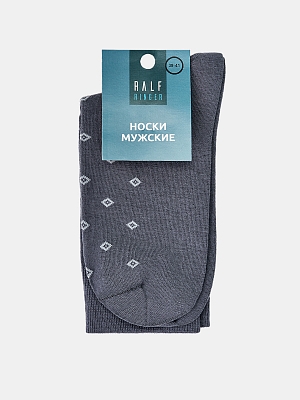 АУОН040900_Н Носки мужские 69% хл.25%п/а ,4%ПП,2%эл.р.25-27 серые