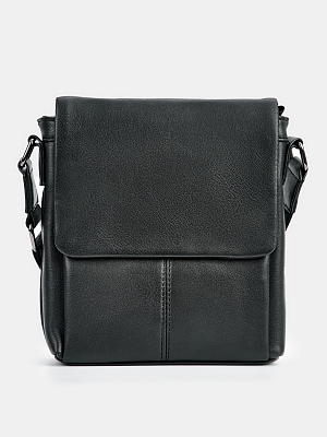 АУГС331100 Сумка мужская экокожа 100% ,200x50x220,черная