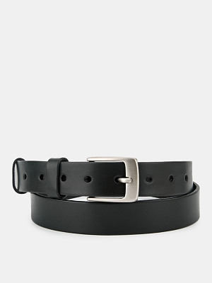 АУГР094000 Ремень женский Ralf Ringer,нат ур.кожа,115х3,черный