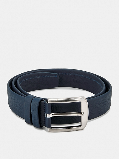 АУГР097000 Ремень мужской Ralf Ringer,нат ур.кожа,130x3,4,синий