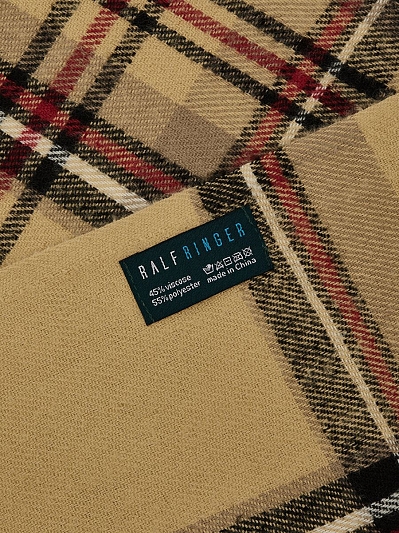 АУГШ108000 Палантин женский Ralf Ringer55 %полиэстер45%вискоз,65*180,беж