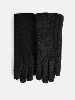 RM18-1_Н Перчатки женские Ralf Ringer90 %шерсть10%эластан,б/р,черные