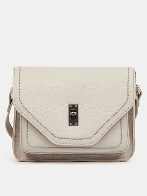 81-183-15-4 Сумка женская Portofiano натур альная кожа 21*7*16 серая