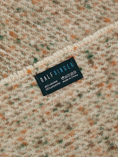 АУГШ108200 Палантин женский Ralf Ringer55 %полиэстер45%вискоз,38*180,беж