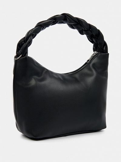 110-163-31 Сумка женская,экокожа 100% , 24*10*19,5 черная