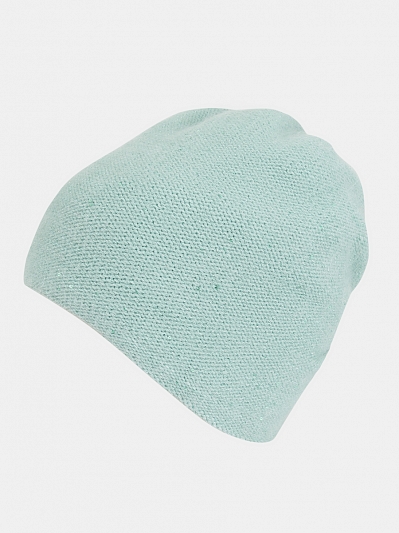 Шапка женская с ангорой, эеленая