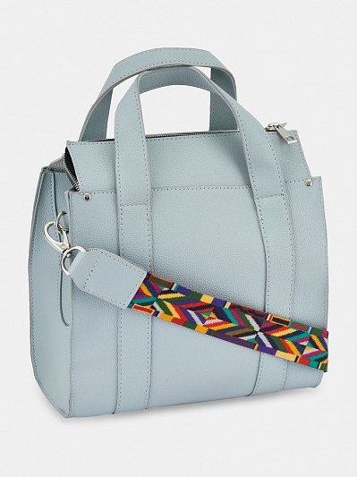 Сумка женская, голубая, 37х23х9