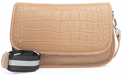 38103/33 Сумка жен.,иск.кожа BAGGINI  26*20*9 темно-бежевая