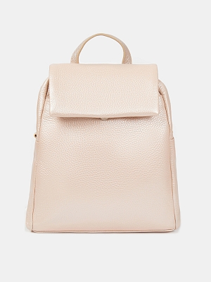 Рюкзак женский из натуральной кожи, розовый, 25х30х10
