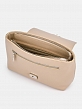 Сумка женская из натуральной кожи, бежевая, 32x10x12,5