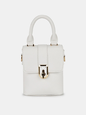 Сумка женская, молочная, 7*17*13