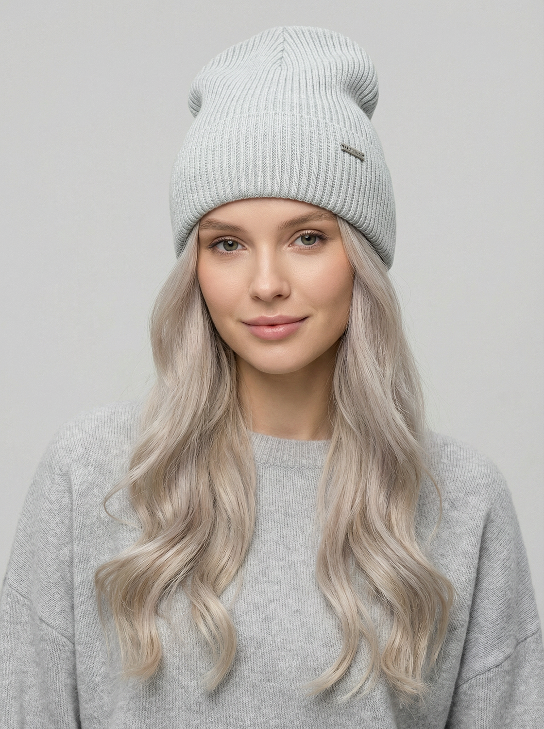 АУГЧ091100_Н Шапка женск.Ralf Ringer50%виск оза,30%полиэсте,20%нейлон,сер