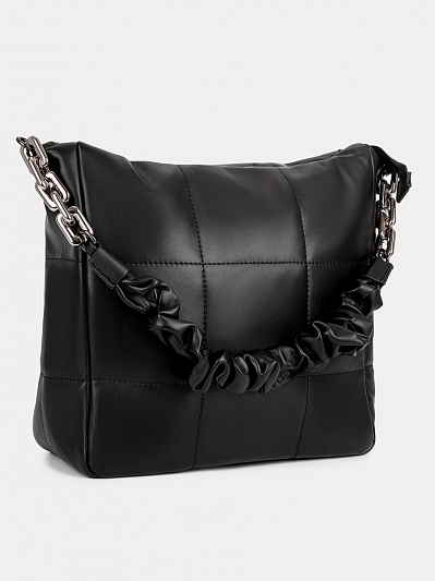 Сумка женская, черная,10x31x30