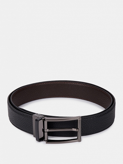 151423P-20393-01/02 Ремень мужской натур.кожа 1300x35x2,черный/коричневый