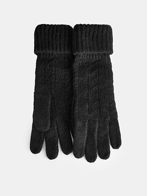 GLT-220-31-AYP-01_Н Перчатки женские Ralf Ringer,4 5%шерсть,40%ангор,б/р,черные